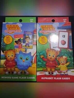 Set Of 2 New Daniel Tiger Flashcards